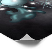 Cosmic Aquarius Uranus Zodiac Poster (Ecke)