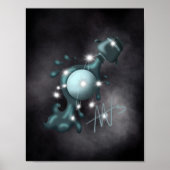 Cosmic Aquarius Uranus Zodiac Poster (Vorne)