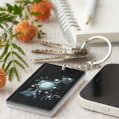 Cosmic Aquarius Uranus Zodiac Schlüsselanhänger (Vorderseite rechts)