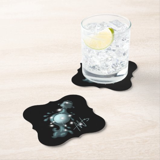 Cosmic Aquarius Uranus Zodiac Untersetzer (Vor Ort)