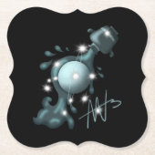 Cosmic Aquarius Uranus Zodiac Untersetzer (Vorderseite)