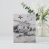 Cosmic Armadillo CricketDiane Art & Design Postkarte (Stehend Vorderseite)