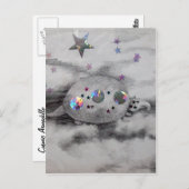 Cosmic Armadillo CricketDiane Art & Design Postkarte (Vorne/Hinten)