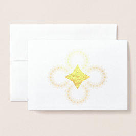 Cosmic Art Deco Star Gestell Blank Gold Foil Card Folienkarte