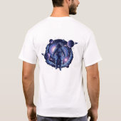 Cosmic Astronaut T-Shirt | Surreal Galaxy Space  (Rückseite)