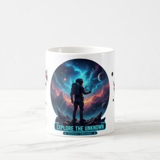 Cosmic Astronaut Unknown Space Explorer Deep Mug Kaffeetasse (Mittel)
