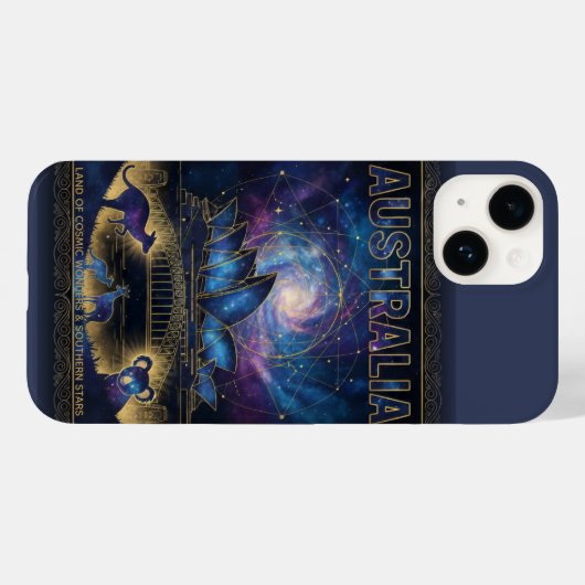 Cosmic Australia Sydney Celestial Art Case-Mate iPhone Hülle (Rückseite (Horizontal))