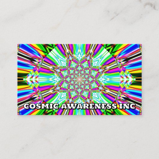 COSMIC AWARENESS INC - (Sie können die Wörter ände Visitenkarte (Vorderseite)