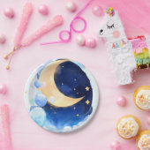 Cosmic Baby Shower Moon and Stars Inspiriert Pappteller (Party)