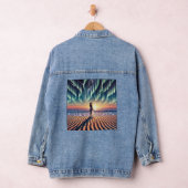 Cosmic Beachscape: Aurora Dreaming 3-D Jeansjacke (Hangar)