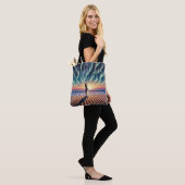 Cosmic Beachscape: Aurora Dreaming 3-D Tasche (Am Model)