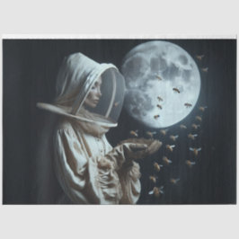 Cosmic Beekeeper - Surreal Space Art Decoupage Seidenpapier