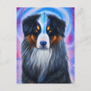Cosmic Bernese Mountain Dog Postkarte