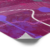 Cosmic Berry Picking: Abstract Art Poster (Ecke)