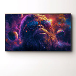 Cosmic Bigfoots psychedelische Reise durch den Wel Poster