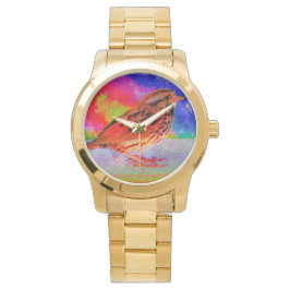 Cosmic Bird Dreamscape Art Print" Armbanduhr