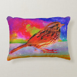 Cosmic Bird Dreamscape Art Print" Dekokissen