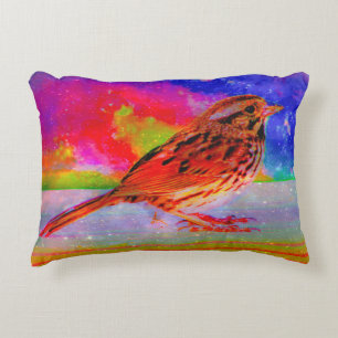 Cosmic Bird Dreamscape Art Print" Dekokissen