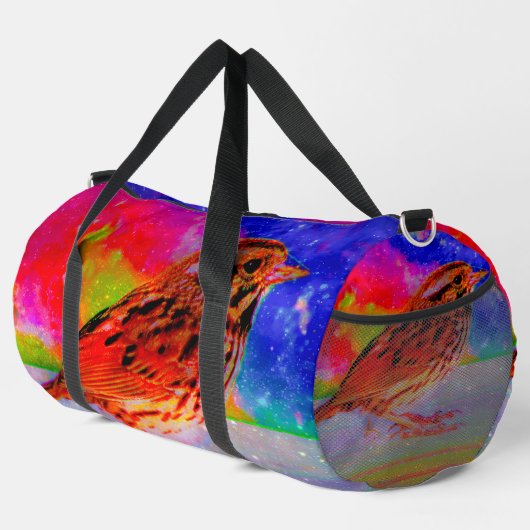 Cosmic Bird Dreamscape Art Print" Duffle Bag (Rechte Ecke)