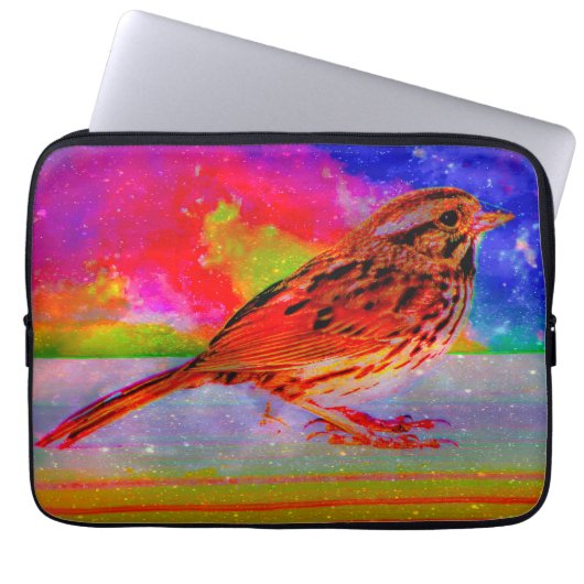 Cosmic Bird Dreamscape Art Print" Laptopschutzhülle (Vorderseite)