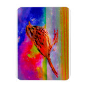 Cosmic Bird Dreamscape Art Print" Magnet (Vertikal)