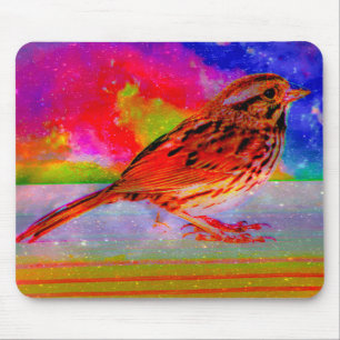 Cosmic Bird Dreamscape Art Print" Mousepad