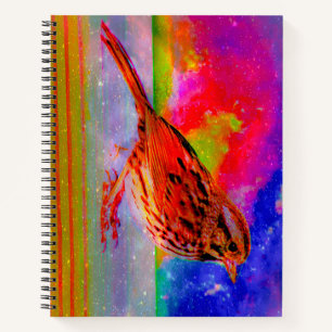 Cosmic Bird Dreamscape Art Print" Notizblock