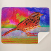 Cosmic Bird Dreamscape Art Print" Sherpadecke (Vorderseite (Horizontal))