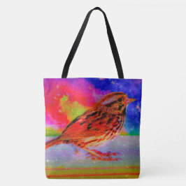 Cosmic Bird Dreamscape Art Print" Tasche