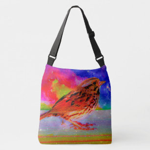 Cosmic Bird Dreamscape Art Print" Tragetaschen Mit Langen Trägern