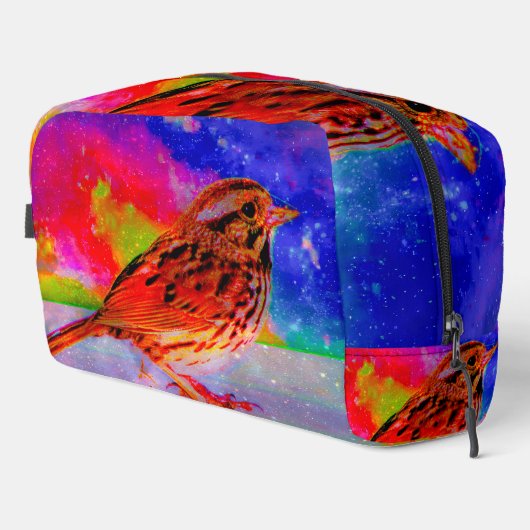 Cosmic Bird Dreamscape Art Print" Waschbeutel (Rechte Ecke)
