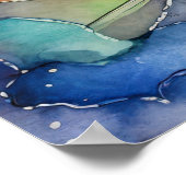 Cosmic Black Cat Art Celestie Cat Magic Spirit Poster (Ecke)