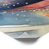 Cosmic Black Cat Art Celestie Cat Magic Spirit Poster (Ecke)