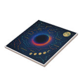 Cosmic Black Hole & Constellations Art - Celestial Fliese (Seite)