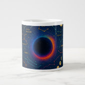 Cosmic Black Hole & Constellations Art - Celestial Jumbo-Tasse (Vorderseite)