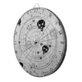Cosmic Black Skull Muster Dartscheibe (Vorderseite rechts)