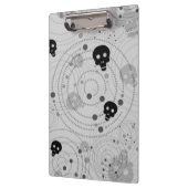 Cosmic Black Skull Muster Klemmbrett (Links)