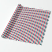 Cosmic Bloom Stripes Geschenkpapier (Ungerollt)