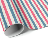 Cosmic Bloom Stripes Geschenkpapier (Rolleneckpunkt)