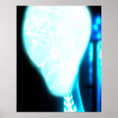 Cosmic Blue Ether Alien Poster (Vorne)