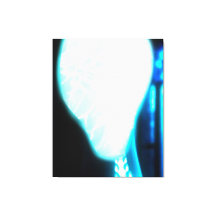 Cosmic Blue Ether Alien Stretched Canvas Print