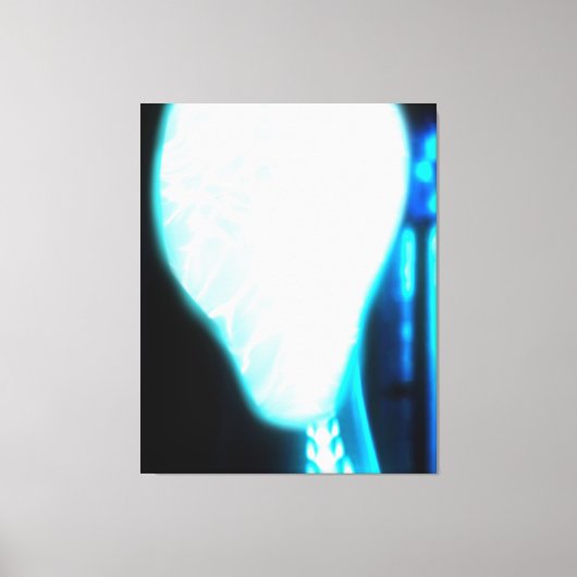 Cosmic Blue Ether Alien Stretched Canvas Print Leinwanddruck (Vorderseite)