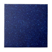 Cosmic Blue Galaxy Starry Night Keramik Tile Fliese (Vorderseite)