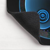 Cosmic Blue in Balance Yin Yang Mousepad (Ecke)