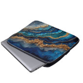 Cosmic Blue Laptop Bag mit Galaxy Design Laptopschutzhülle (Vorne Knopf)