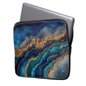 Cosmic Blue Laptop Bag mit Galaxy Design Laptopschutzhülle (Vorderseite Links)