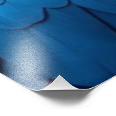 Cosmic Blue Raven Fotodruck (Ecke)