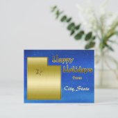 Cosmic Blue Sky Utah Map Custom Postkarte (Stehend Vorderseite)