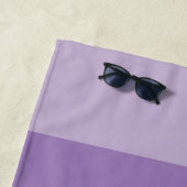Cosmic Blue und Lila Stripes Strandtuch (Beispiel)