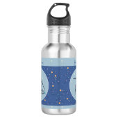 Cosmic Blue Yoga Postgre Gym Workout Water Flasche Edelstahlflasche (Vorderseite)